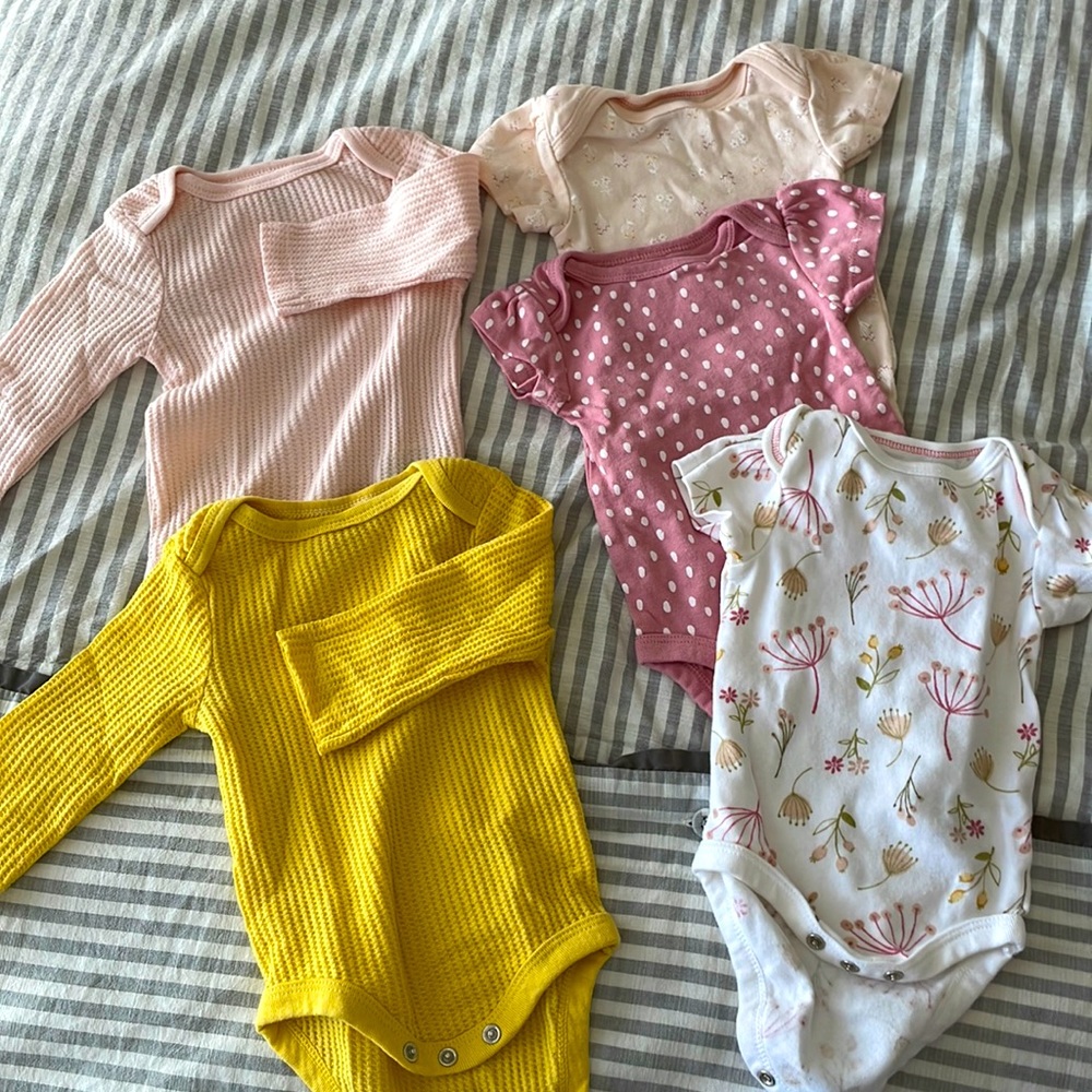 SOLD 0-3mo onesies